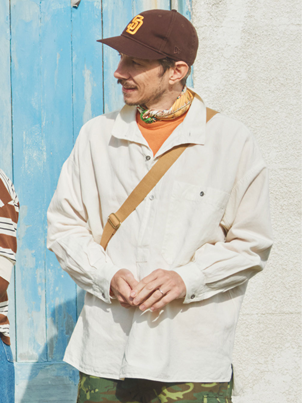 KAPTAIN SUNSHINE | スタンドカラースモック MEN