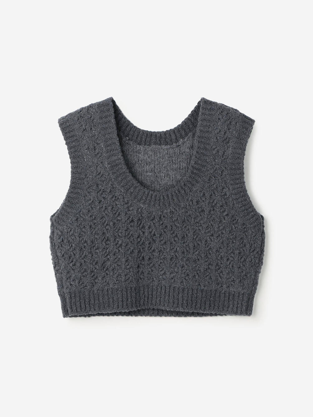 WALANCE ニット ベストBshop WALANCE | クロシェ ダブルニットベスト WOMEN