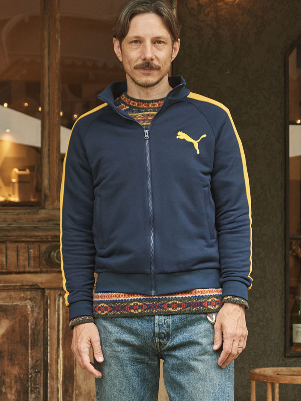 【着用2回 極美品】wind and sea×PUMAトラックジャケットLサイズ PUMA X WIND AND SEA T7 TRACK JACKET Puma Black 22SP-I