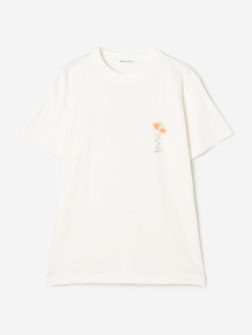 Flower サイン入りTシャツ History of Art | プリントTシャツ FLOWER WOMEN