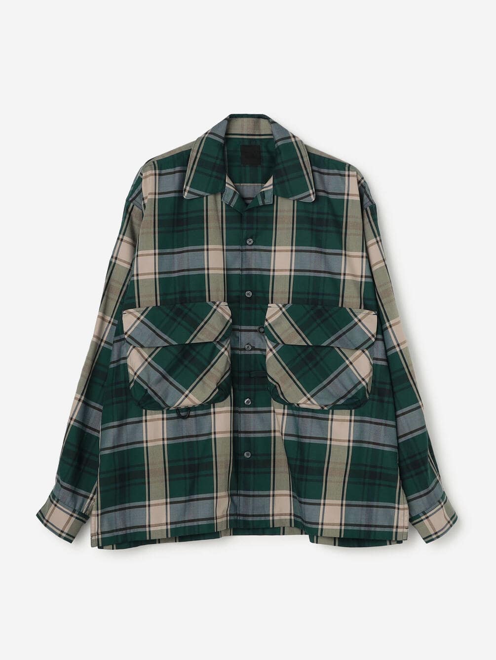 DAIWA PIER39 | TECH SPORTS OPEN COLLAR SHIRT L/S BIG TARTAN MEN