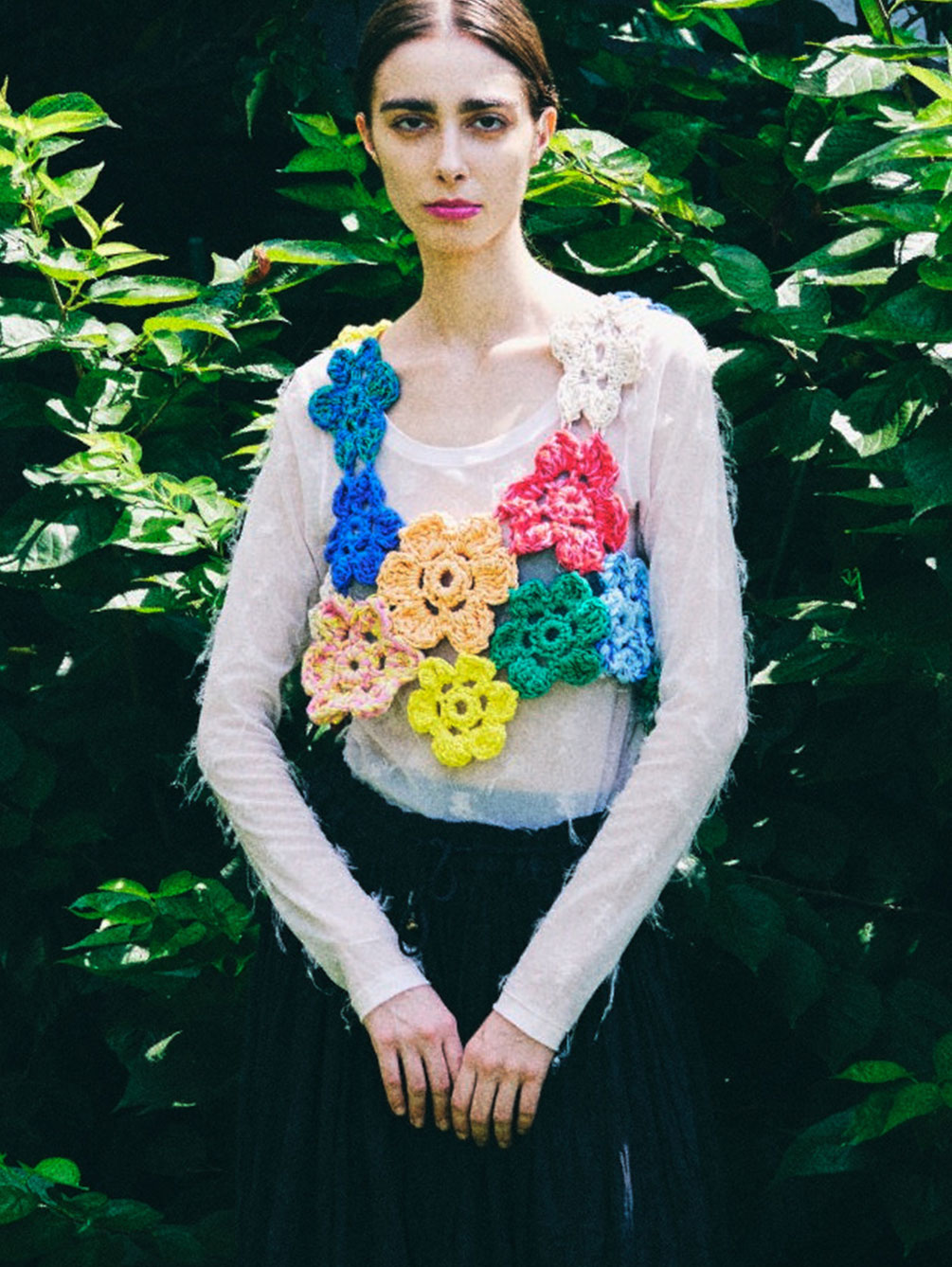 A MENDA フラワーモチーフ クロシェニット A MENDA フラワーモチーフ クロシェニット